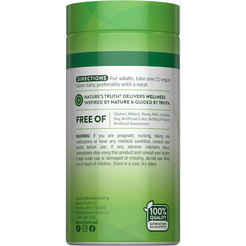 View 7 NT C 500 mg + RH 100+10 Tablets back label shows directions, 'Free Of' list, and warnings.