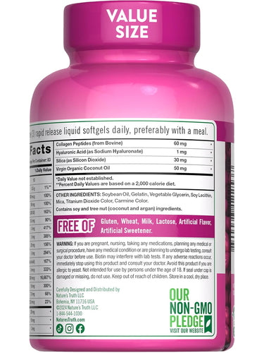 Vitamines pour Cheveux, Peau et Ongles | 5000mcg