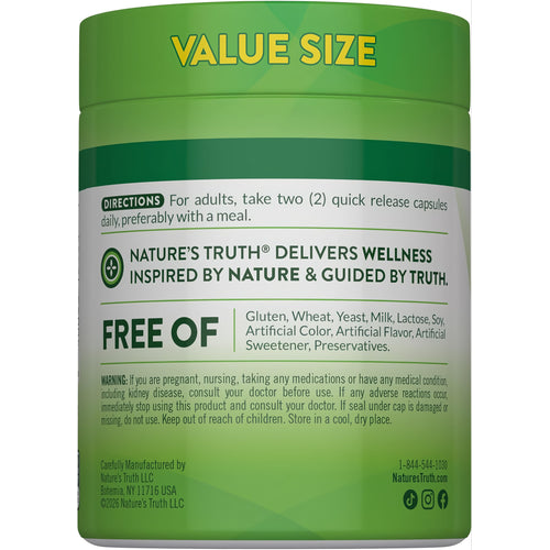 View 7 NT Magnesium Glycinate 120 quick-release capsules bottle.