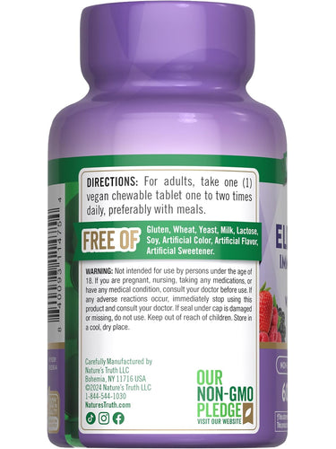 Elderberry Immune Complex with Vitamin C and Zinc | Chewables