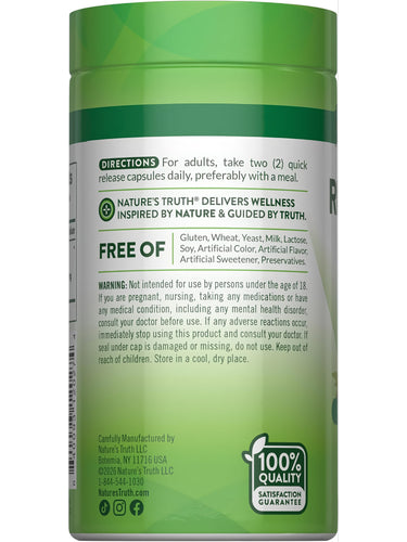 Image of NT Rhodiola Rosea supplement, 2000 mg per serving, in a bottle containing 120 capsules.
