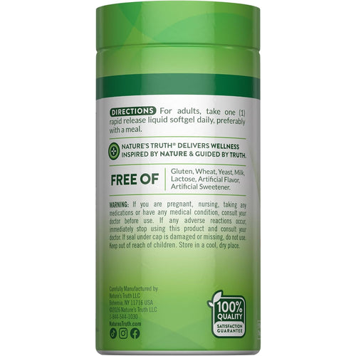 NT Zinc plus Vitamin C 120 softgels supplement bottle.
