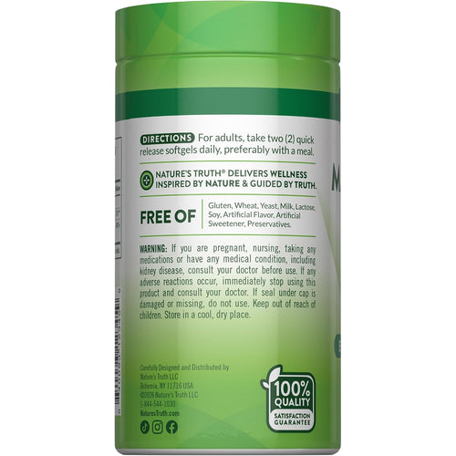 NT Magnesium Citrate 250 mg bottle with 60 softgels.