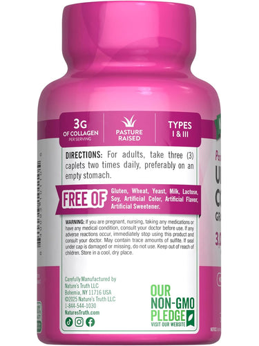 Colágeno 3000 mg Hidrolizado Tipo 1 y 3 con Vitamina C