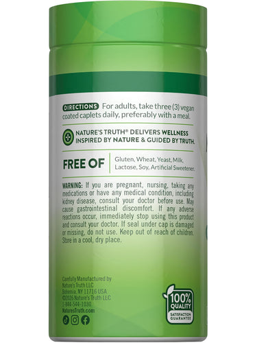 NT Calcium Magnesium Zinc with 90 vegan coated caplets.