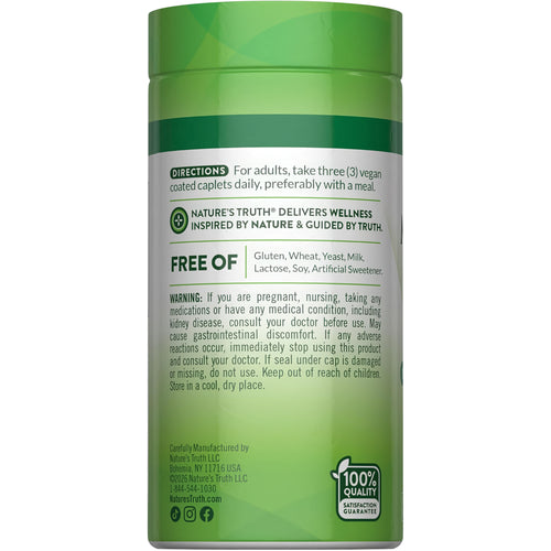 NT Calcium Magnesium Zinc with 90 vegan coated caplets.
