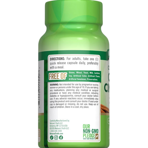 NT Ceylon Cinnamon 60 Capsules bottle.