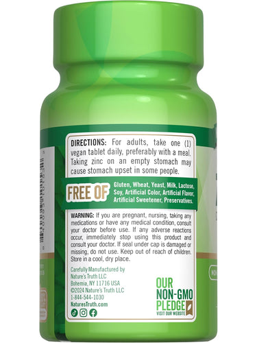 Zinc Gluconate 50 mg | Chelated