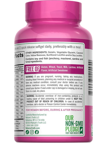Prenatal Vitamins & Minerals with DHA, Folic Acid