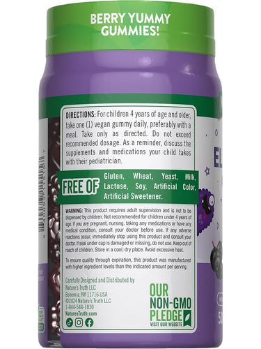 Kids Black Elderberry with Vitamin C, Zinc