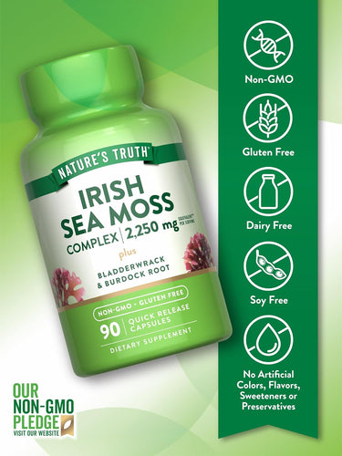 Irish Sea Moss Complex with Bladderwrack, Burdock Root