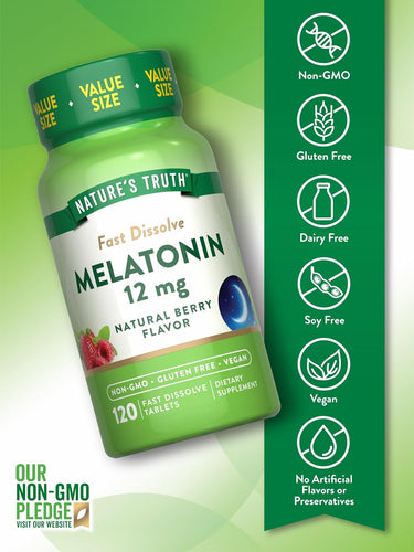 Melatonin 12 mg | Maximum Strength