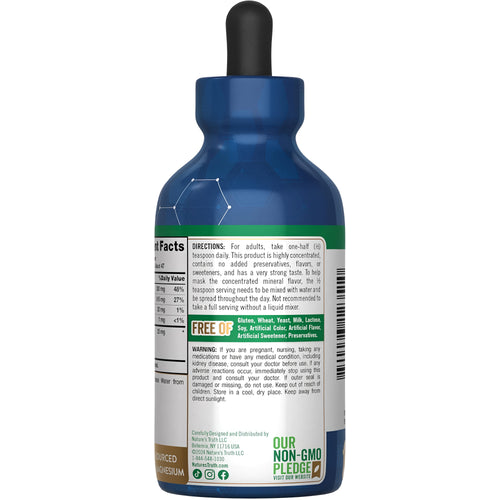 NT Liquid Magnesium 4 fl oz in a liquid dropper bottle, designed for easy magnesium supplementation.
