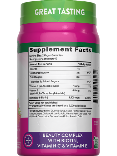 Hair Skin and Nails with 2500 mcg of Biotin