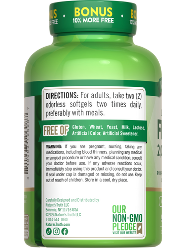 Fish Oil 2000 mg Odorless | Lemon Flavor