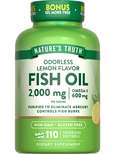 Fish Oil 2000 mg Odorless | Lemon Flavor