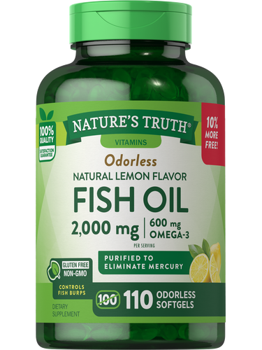 Fish Oil 2000 mg Odorless | Lemon Flavor