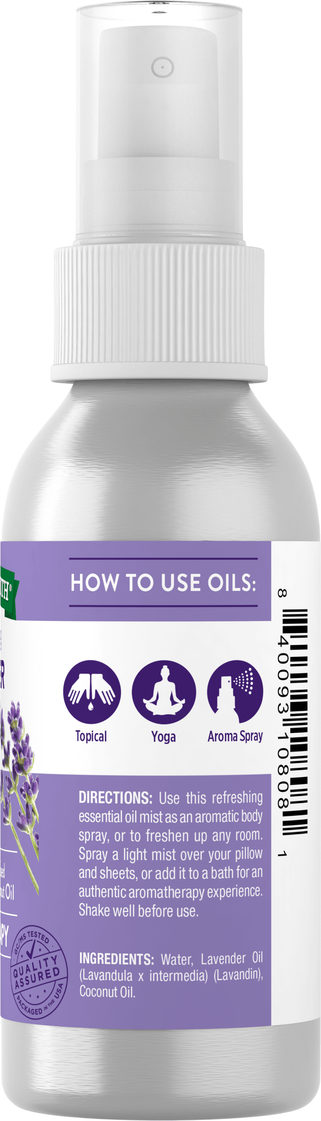 Nature's Truth Rejuvenating Lavender Aromatherapy Essential Oil Mist Spray  - 2.4 Fl Oz : Target