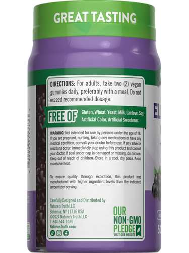 Sambucus Black Elderberry with Vitamin C, Zinc