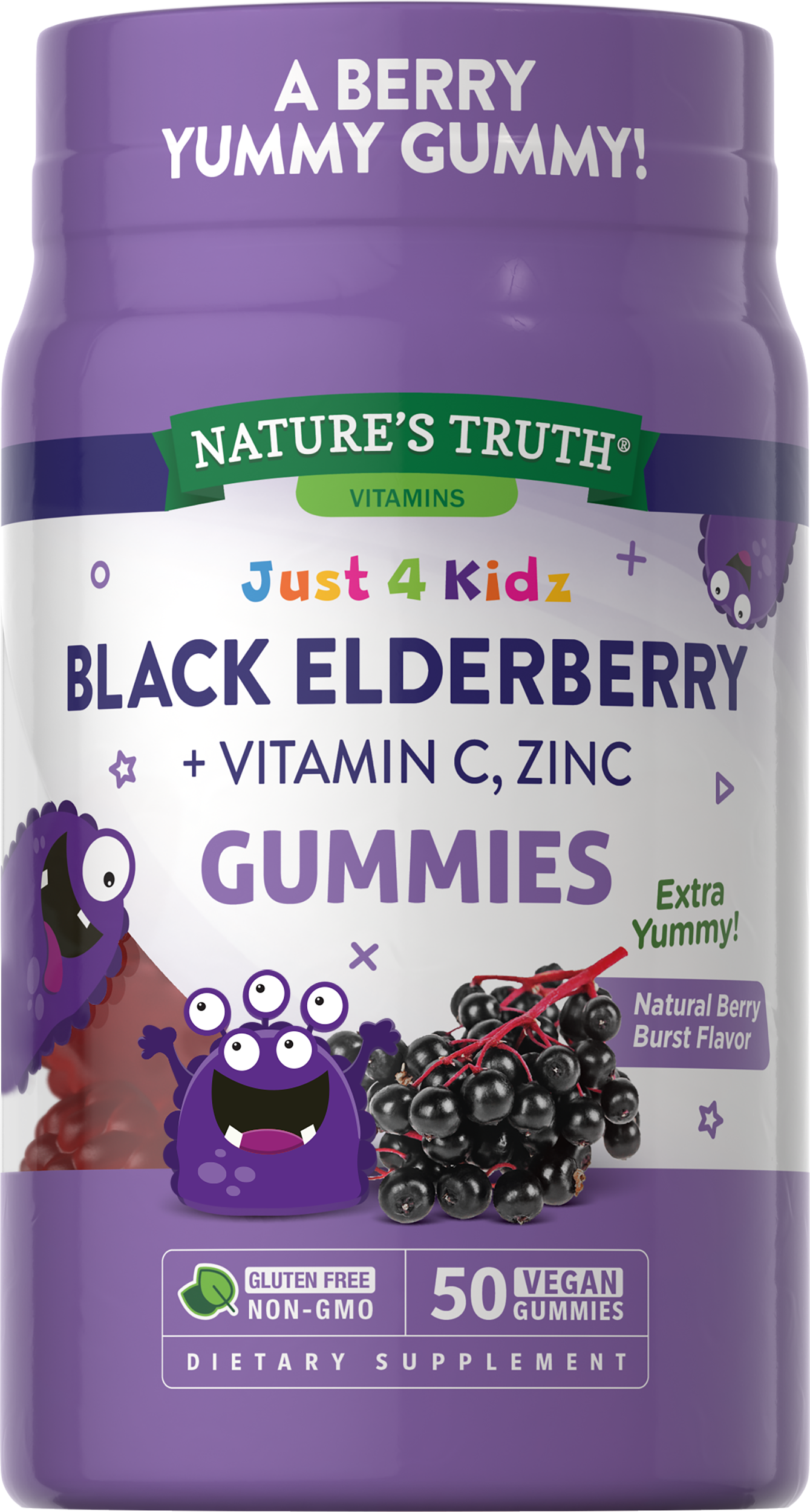 Kids Black Elderberry with Vitamin C, Zinc