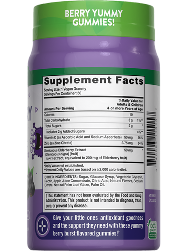 Kids Black Elderberry with Vitamin C, Zinc