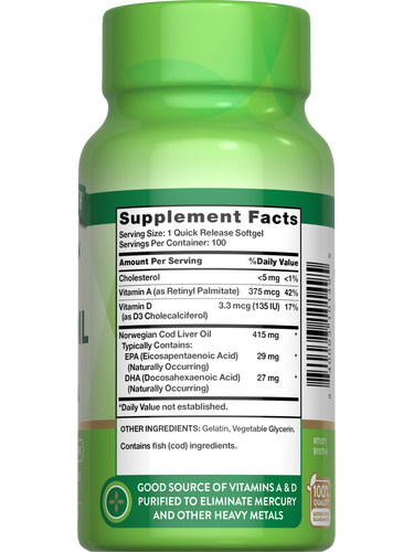 Norwegian Cod Liver Oil with EPA, DHA