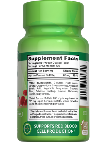 Iron 65 mg | Ferrous Sulfate