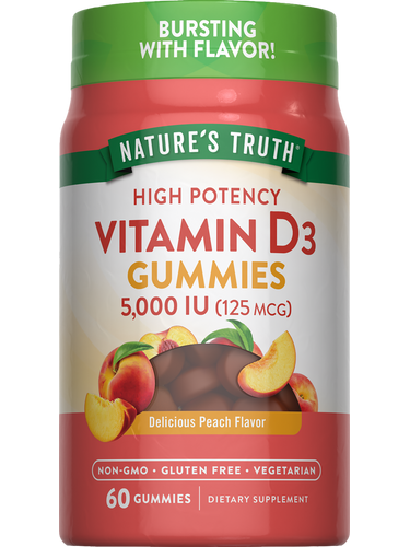 Vitamine D3 5000 UI (125 mcg) | Haute Puissance