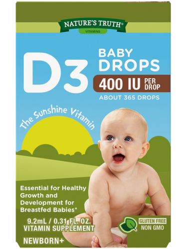Vitamin D3 Baby Liquid Drops 400 IU (10 mcg)