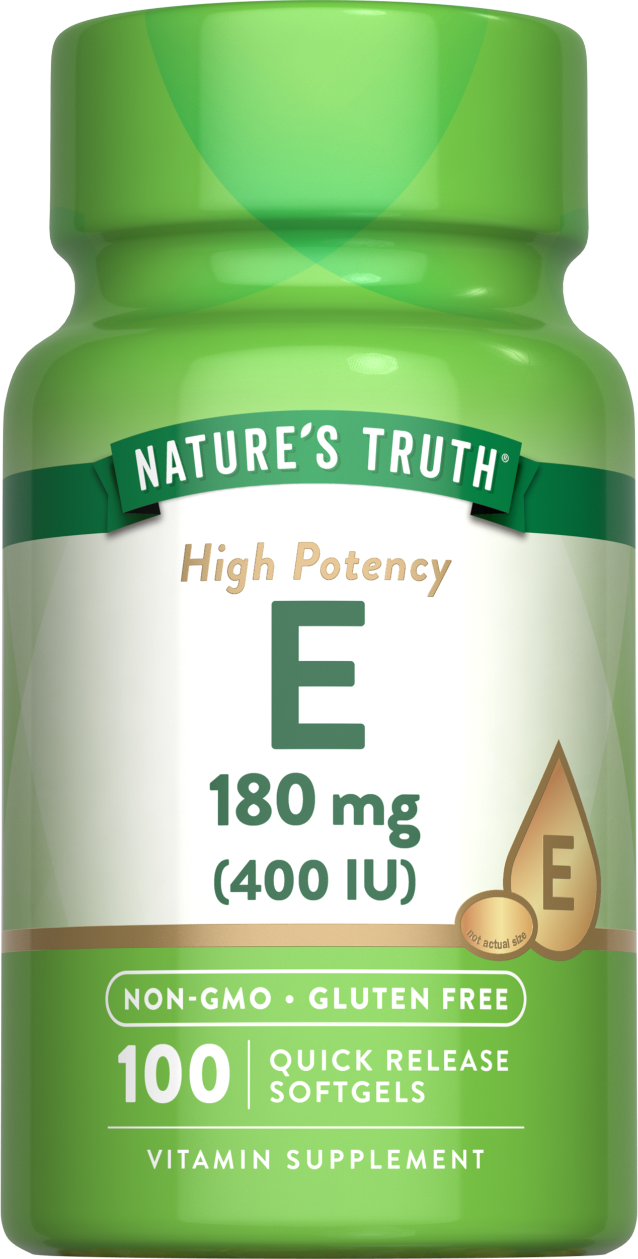 Vitamin E 400 IU (180 mg)