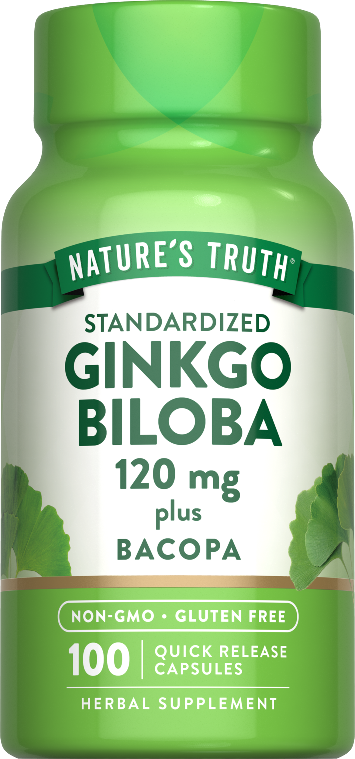 Ginkgo Biloba Extract 120 mg with Bacopa