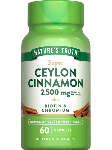 Ceylon Cinnamon 2500 mg with Biotin, Chromium