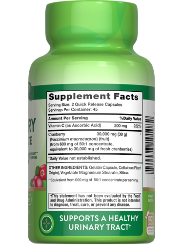 Cranberry Concentrate 30,000 mg with Vitamin C