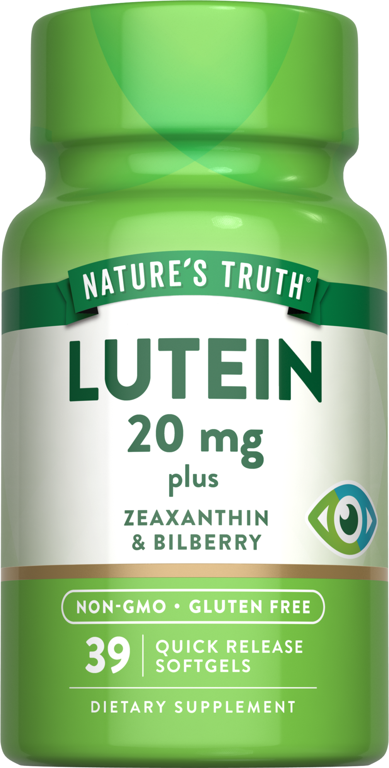 Lutein 20 mg with Zeaxanthin, Bilberry