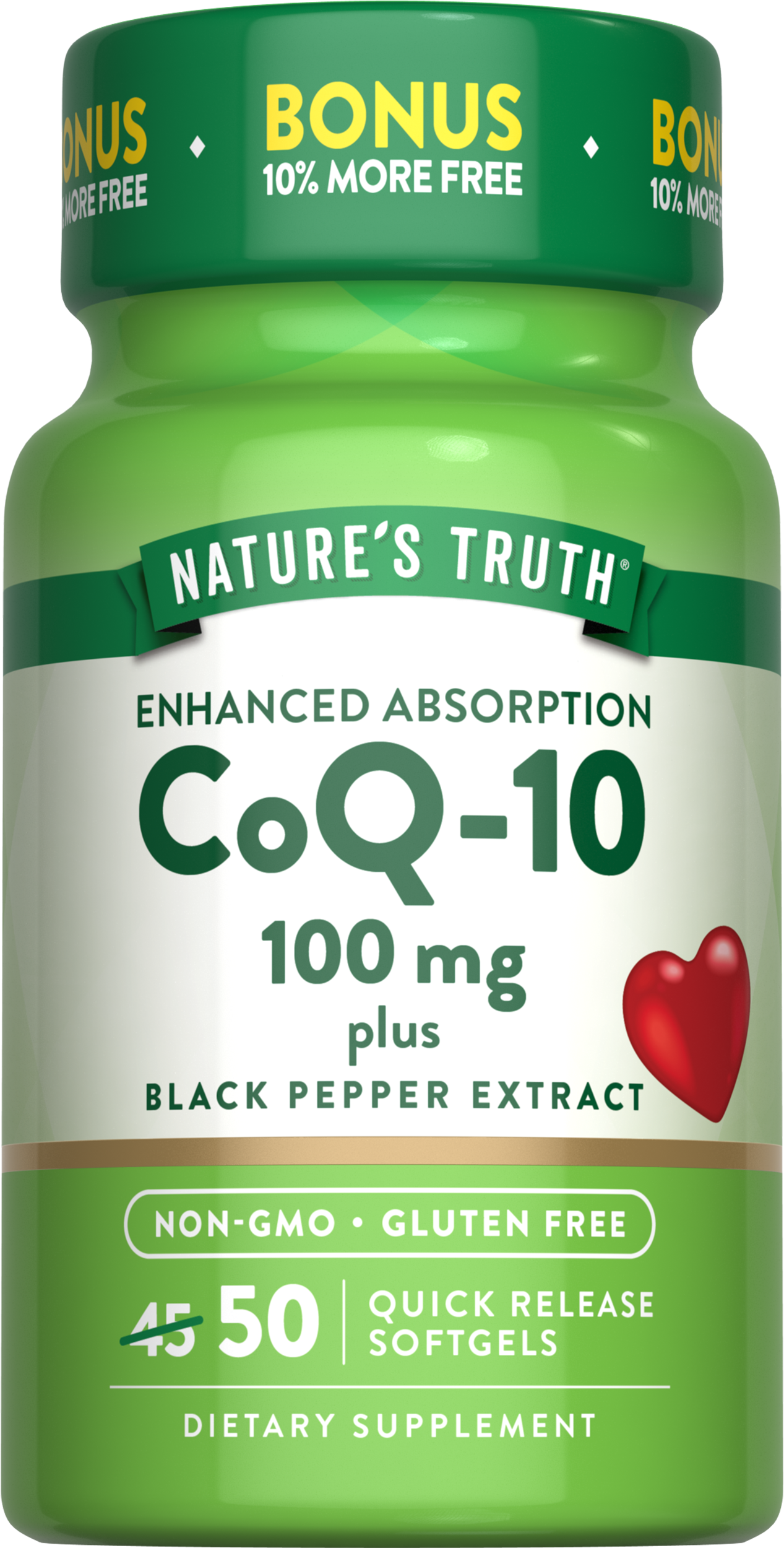 CoQ-10 100 mg with Black Pepper