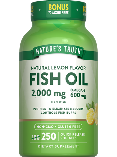 Fish Oil Omega 3 2000 mg | Lemon Flavor