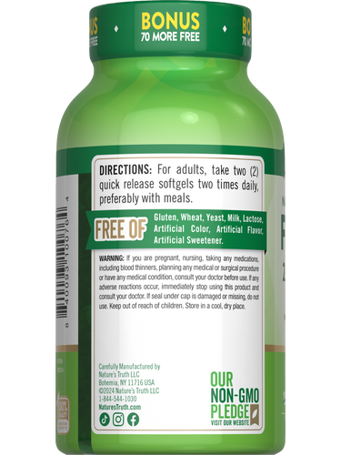 Fish Oil Omega 3 2000 mg | Lemon Flavor