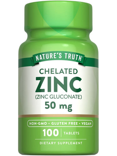 Zinc Gluconate 50 mg | Chelated