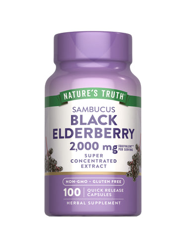 Black Elderberry Capsules | 100 Count