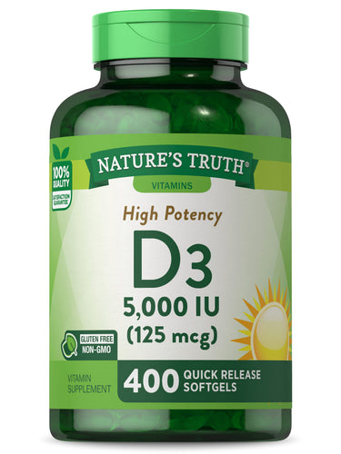 Vitamin D3 5000 IU Softgels | 400 Count