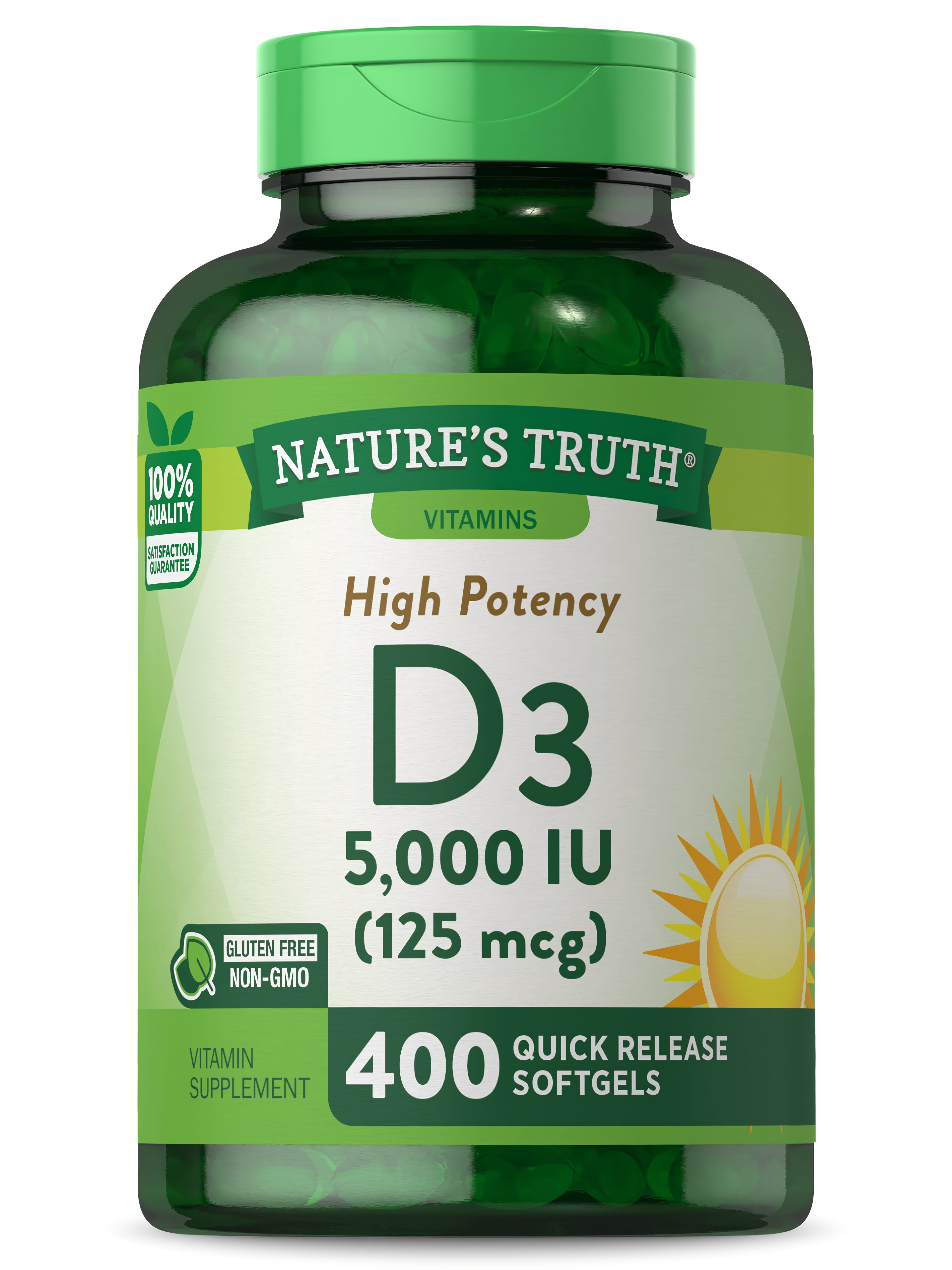 Vitamin D3 5000 IU Softgels | 400 Count