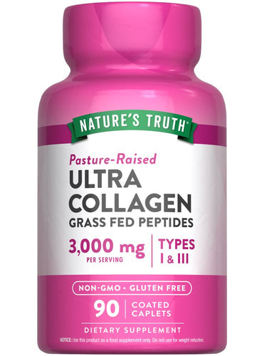 Collagen 3000 mg Hydrolyzed Type 1 & 3 with Vitamin C