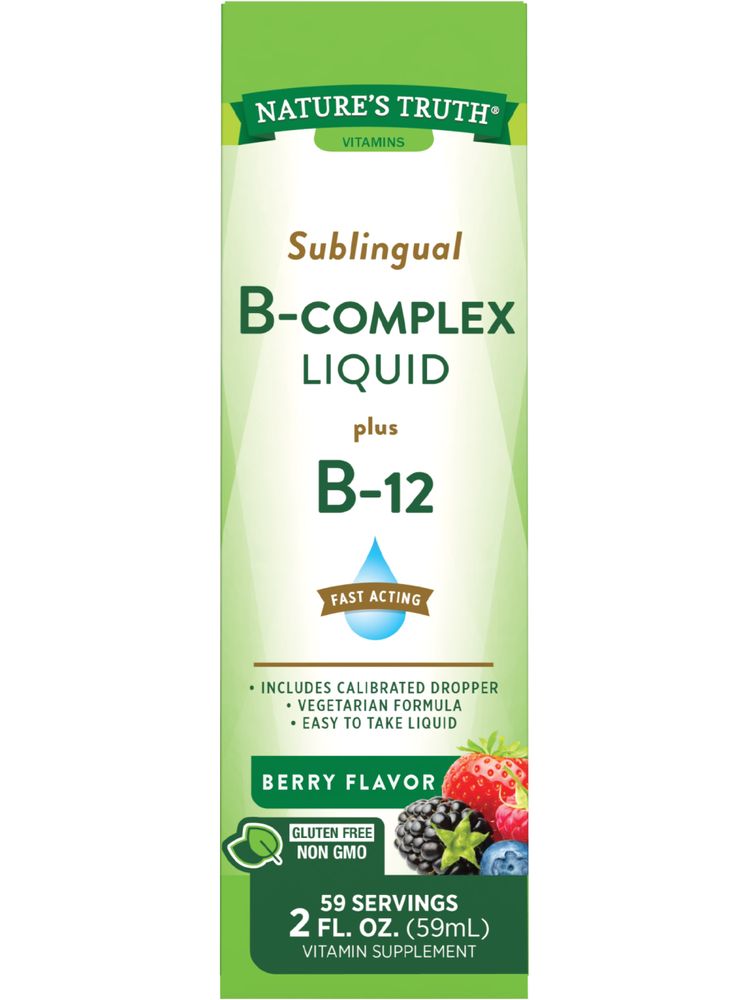 Complexo de Vitamina B Líquido | Sabor Frutas Vermelhas