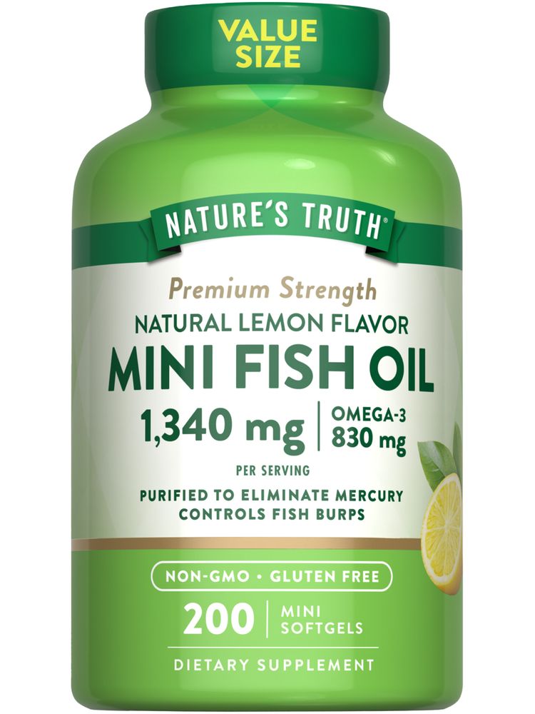 Mini Omega 3 Fish Oil 1300 mg | Lemon Flavor
