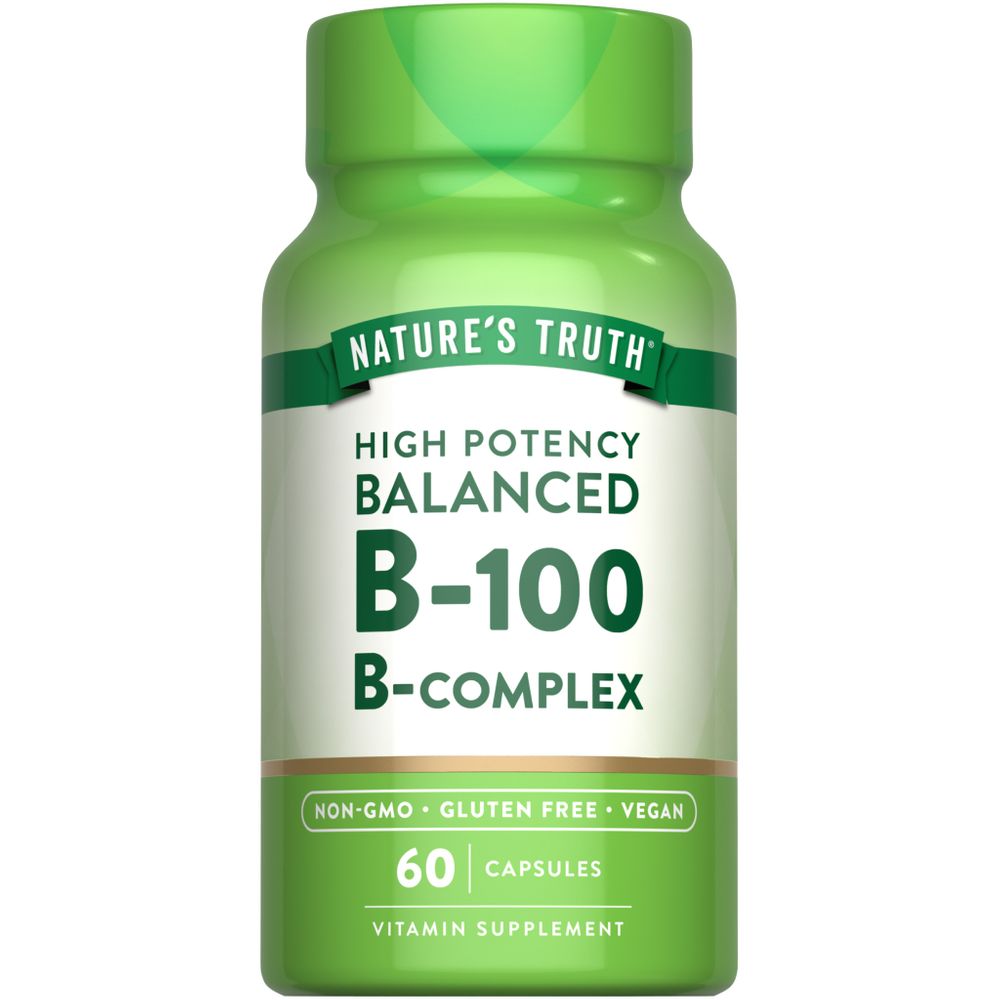 Vitamin B-100 Complex - 60 Quick Release Vegan Capsules