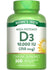 Vitamin D3 10000 IU Softgels | 300 Count