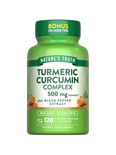 Turmeric Curcumin Complex with Black Pepper | 120 Capsules