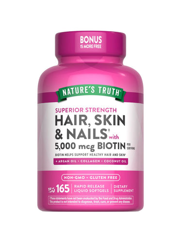 Hair, Skin & Nails with Biotin 5000 mcg