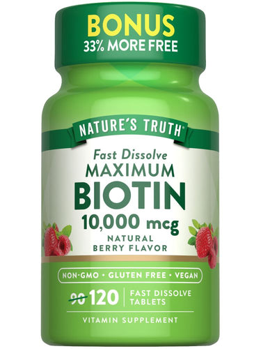 Biotina 10,000 mcg | Máxima Potencia