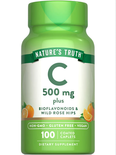 Vitamin C 500mg mit Bioflavonoiden, Hagebutten